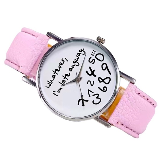 Watch Statement Watch Chunky Quartz Analog Adjustable Band Barbie Pink Women OS - Picture 7 of 16